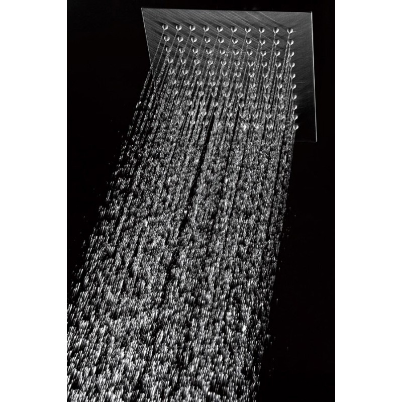 Soffione doccia quadrato ultraflat acciaio inox effetto pioggia da 20x20 25x25 30x30 35x35 40x30 40x40 50x50